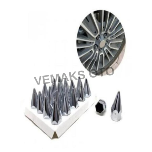 Sivri Mermi Bijon Kapağı Krom 17mm
